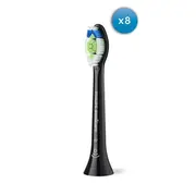 Sonicare Optimal White birstes uzgaļi 8Gab., melns  Hx6068/88 8720689036467