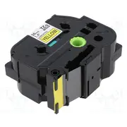 Tape 36Mm 8M yellow for printer Character colour black  Br-Tze661 Tze-661