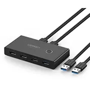 Ugreen 30768 interface hub Usb 3.0 Type-A 5000 Mbit/S Black  6957303837687