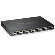 Zyxel Gs1920-48Hpv2 Pārvaldīts Gigabit Ethernet 10/100/1000 Power over Poe Melns Gs192048Hpv2-Eu0101F  4718937601974 Swtzyxzar0030