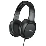 Awei Headphones  słuchawki nauszne Gm-6 jack 3,5Mm czarny black 6954284002356
