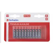 Baterijas Verbatim Aaa Premium Alkaline 20-Pack 1.5V  49876V 023942498766