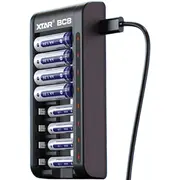 Bc8 lādētājs 8-Vietīgs 1.5V Li-Ion un 1.2V Ni-Mh Aa, Aaa, Usb-C  Bc.bc8.Xtar 3100001145698