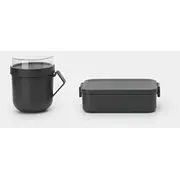 Brabantia Make  Take pusdienu komplekts, tumši pelēks 206665 8710755206665