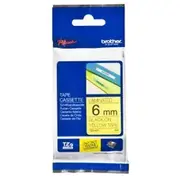 Brother Tze611 tape black/yellow 6Mm 8M  4977766686624