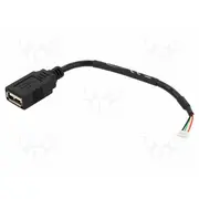 Cable Usb 2.0 A socket,4pin pin header gold-plated 0.15M  Delock-84834 84834