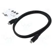 Cable Thunderbolt 3,Thunderbolt 4,Usb 4.0 1M black Pvc 240W  Goobay-74183 74183