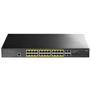 Cudy Gs2028Ps4 Managed L2 Gigabit Ethernet 10/100/1000 Power over Poe 1U Black  Gs2028Ps4-300W 6971690791957 Wlononwcraot1