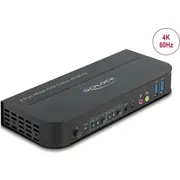Delock Hdmi Kvm Switch 4K 60 Hz with Usb 5 Gbps and Audio  11481 4043619114818