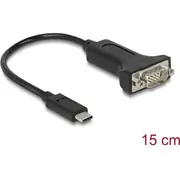 Delock Adapter Usb Type-CTrade Gt 1 x Serial Db9 Rs-232  63908 4043619639083