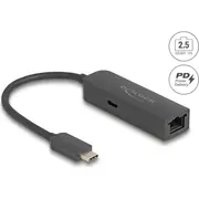 Delock Usb Type-CTrade Adapter to 2.5 Gigabit Lan with Power Delivery 100 watt  66938 4043619669387