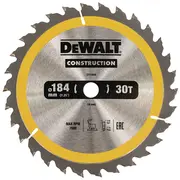 Dewalt Zāģripa, 30T,  184X16Mm Dt1940-Qz 5035048095577