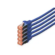 Digitus Cat 6 S/Ftp patch cord, 5 units  Dk-1644-100-B-5 4016032442349 Wlononwcrpoe5