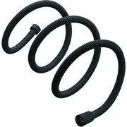 Dušas pievads Vento 150 cm, nerūsējošā tērauda antitwist 360 melns  Ss304-150 black 4752083134672