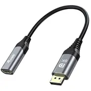 Equip 133446 video kabeļu aksesuārs 0,15 m Displayport Hdmi Melns, Pelēks  4015867230039