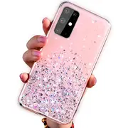 Fusion Glue Glitter Back Case Silikona Aizsargapvalks Priekš Apple iPhone 11 Pro Rozā  Fsn-Gg-Iph-11P-Pi 4752243001684 39269097
