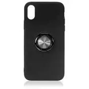Fusion ring silikona aizsargapvalks ar magnetu Apple iPhone 12 Mini melns  4752243017623 Fsn-Bc-Iph-12Mi-Bk
