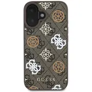 Guess Pu 4G Peony Magsafe Case Aizsargapvalks priekš iPhone 16 / brūns  Guhmp16Sp4Pwpw 3666339303051