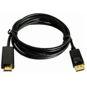 Kabelis Brackton Displayport Male - Hdmi 2M Black  Dp4-Hd6-0200.B 4250923700198
