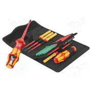 Screwdriver insulated-set insulated,slim Pz/S1,Pz/S2 1Kvac  Wera.05006640001 05006640001