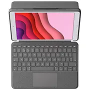 Logitech Combo Touch - Tastatur und Foliohülle mit Trackpad hintergrundbeleuchtet Apple Smart connector Qwertz Schweiz Graphite für 10.2-Inch iPad 7. Generation, 8. 9. Generation  920-009609 5099206090088 1018060