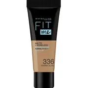 Maybelline, Fit Me Matte  Poreless, Liquid Foundation, 336, Warm Olive, 30 ml 3600531583347