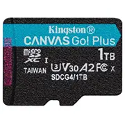 Kingston memory card 1Tb microSDXC Canvas Go Plus Gen4 200Mb/S A2 U3 V30  Sdcg4/1Tbsp 740617348125 Sfkinmdt01Sdg4B