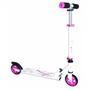 Muuwmi Aluminium Scooter skrejritenis 125 mm, balts/rozā  Au 347 4260341183473