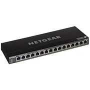 Netgear Gs316P Unmanaged Gigabit Ethernet 10/100/1000 Power over Poe Black  Gs316P-100Eus 606449146882 Swtngenie0012