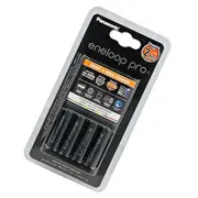 Panasonic Eneloop Pro Bq-Cc55 Bateriju Lādētājs  4 pcs R6/Aa 2450 mAh K-Kj55Hcd40E 5410853063919 Ak-Lad-Pan-008