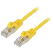 Patch cord F/Utp Cat 6 Rj45 plug stranded Cca 1M Pvc yellow  Pp6-1M/Y