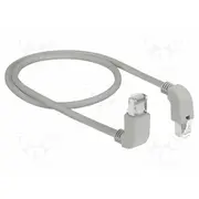 Patch cord S/Ftp Cat 6 Cu 0.5M Lszh grey 26Awg halogen free  Delock-85861 85861