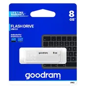 Pendrive Usb 2.0 8Gb R 20Mb/S W 5Mb/S white A  Ume2-0080W0R11