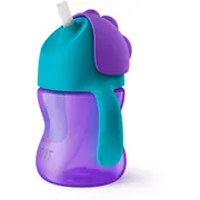 Philips Avent Krūzīte ar elastīgu salmiņu, 200 ml, 9M, lillā Scf796/02  8710103781912