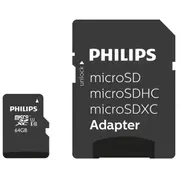 Philips Microsdxc 64Gb class 10/Uhs 1  Adapter Fm64Mp45B 8719274666868
