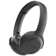 Philips Upbeat bezvadu austiņas ar galvas stīpu un mikrofonu, melnas Tauh202Bk/00  6951613995211