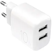 Puro Prolite 10W 2X Usb-A Wall Charger - White  8018417498589 85044030