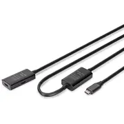 Digitus Active Usb 3.2 Gen1 5G extension cable, Usb-C - Usb-C, 10M  Da-73109 4016032497394 Wlononwcrgswp