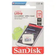 Sandisk 128Gb microSDXC Android 100Mb/S cl. 10 Uhs-I Atmiņas Karte  Sdsqunr-128G-Gn3Mn 619659196509 Pamsadsdg0322