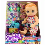 Sparkle Girlz runājoša lelle-mazulis Sweethearts ar barošanas komplektu Lv, 10078Lv 4070101-0352  4752062150648