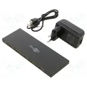Splitter Hdmi 2.0 Input socket,USB B micro socket black  Hdmi-Splitter-04 58483
