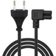 Kabelis Savio Power Cord C7 Cl-186 Angled 5M Black  5901986049128