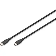 Digitus Usb-C silicone connection cable, 2M, black  Ak-300341-020-S 4016032495819 504103