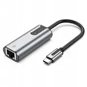 Usb to Ethernet adapter Rj45 socket,USB C plug silver 0.15M  Cfnhb