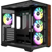 View 380 Ws Argb  Schwarz/Holz, Tempered Glass x 2, Holz-Struktur Ca-1Z2-00M1Wn-Ws 4711658545589