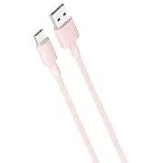 Xo cable Nb156 Usb - Usb-C 1,0 m 2,4A pink  Gsm104075 6920680871889 85044030