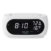Adler Led clock with thermometer  Ad 1186 1186W 5905575903150