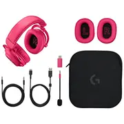 Austiņas Logitech Pro X2 Lightspeed Pink  981-001275 5099206109070