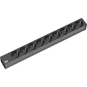 Bachmann 19Quot socket strip 9-Way, without switch, black  333.506 4016514019274