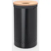Brabantia Laundry Bin veļas grozs, 60L , Cork Lid -  Black 120022 8710755120022